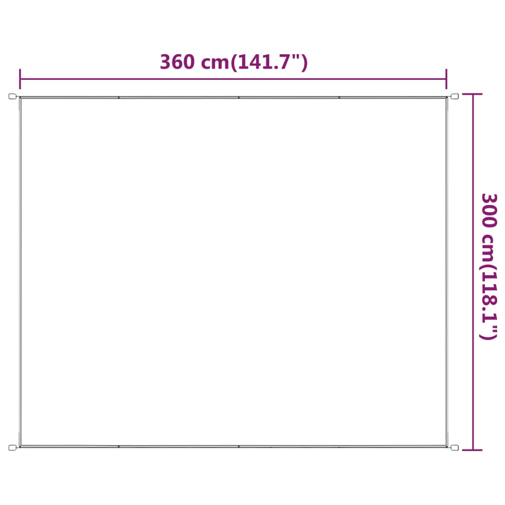 Senkrechtmarkise Weiß 300x360 cm Oxford-Gewebe