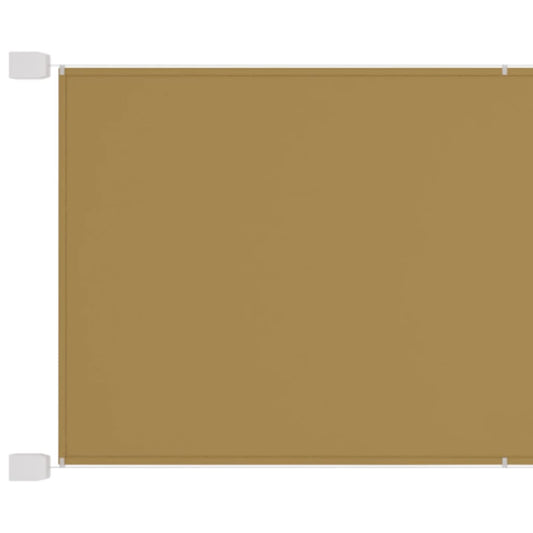 Senkrechtmarkise Beige 100x1200 cm Oxford-Gewebe