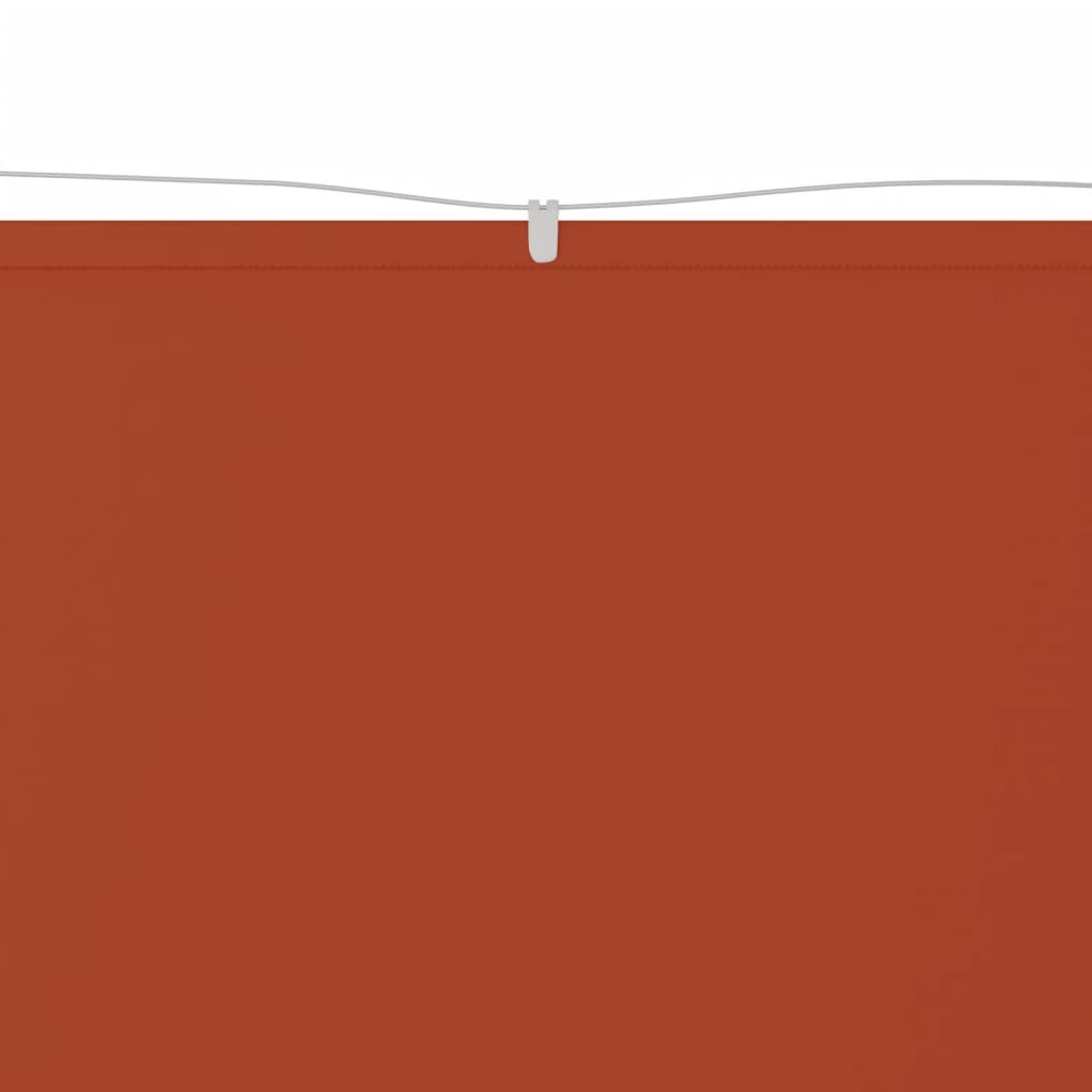 Senkrechtmarkise Terrakotta 60x800 cm Oxford-Gewebe