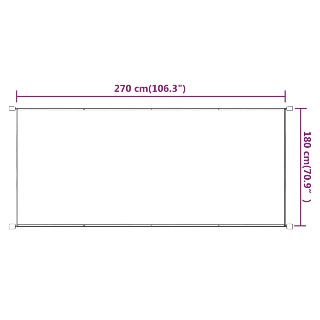 Senkrechtmarkise Terrakotta 180x270 cm Oxford-Gewebe