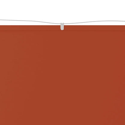 Senkrechtmarkise Terrakotta 180x600 cm Oxford-Gewebe