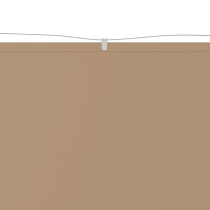 Senkrechtmarkise Taupe 60x1000 cm Oxford-Gewebe