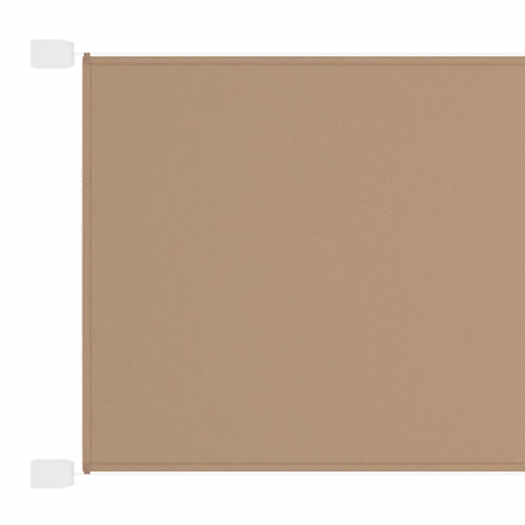 Senkrechtmarkise Taupe 60x1200 cm Oxford-Gewebe