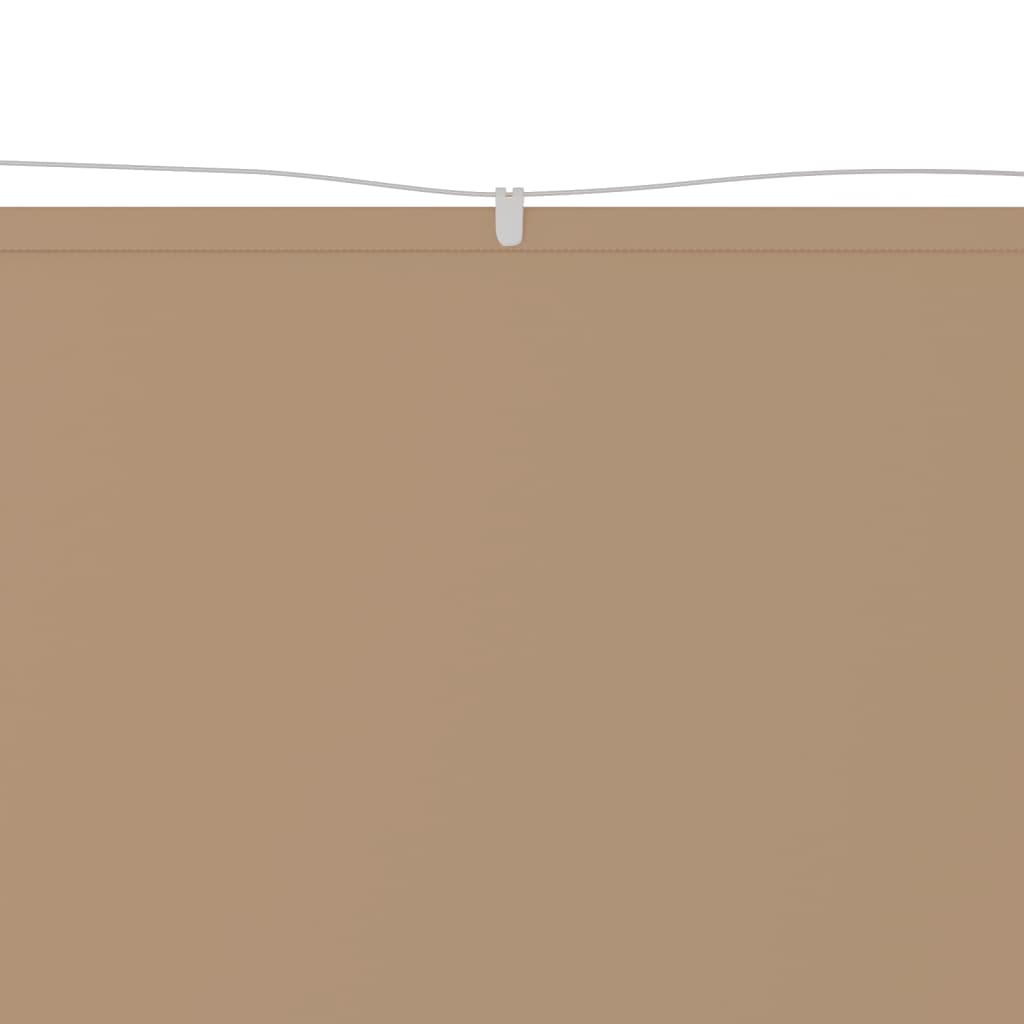 Senkrechtmarkise Taupe 100x800 cm Oxford-Gewebe