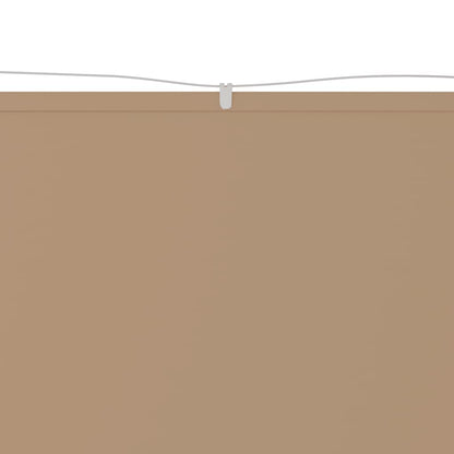 Senkrechtmarkise Taupe 100x800 cm Oxford-Gewebe