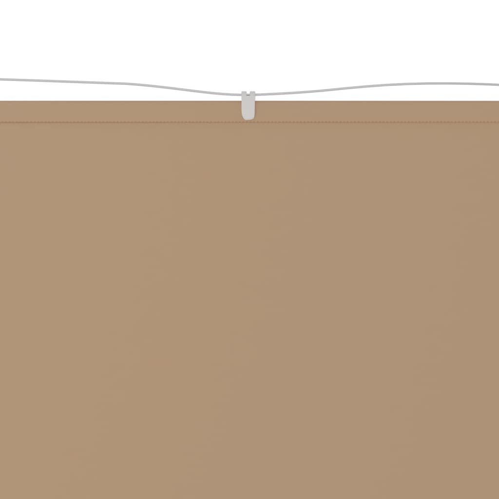 Senkrechtmarkise Taupe 140x600 cm Oxford-Gewebe