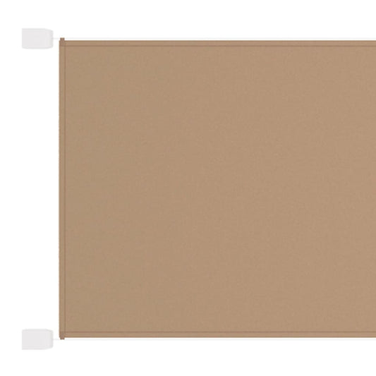 Senkrechtmarkise Taupe 180x600 cm Oxford-Gewebe