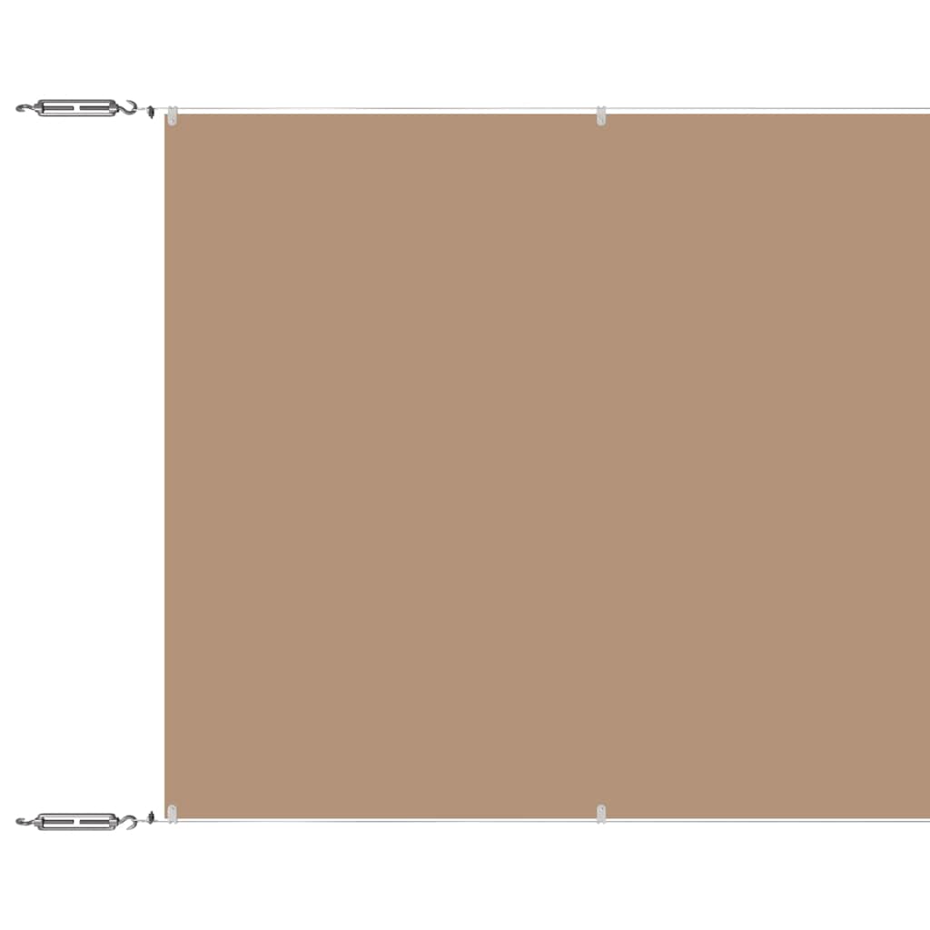 Senkrechtmarkise Taupe 180x1200 cm Oxford-Gewebe