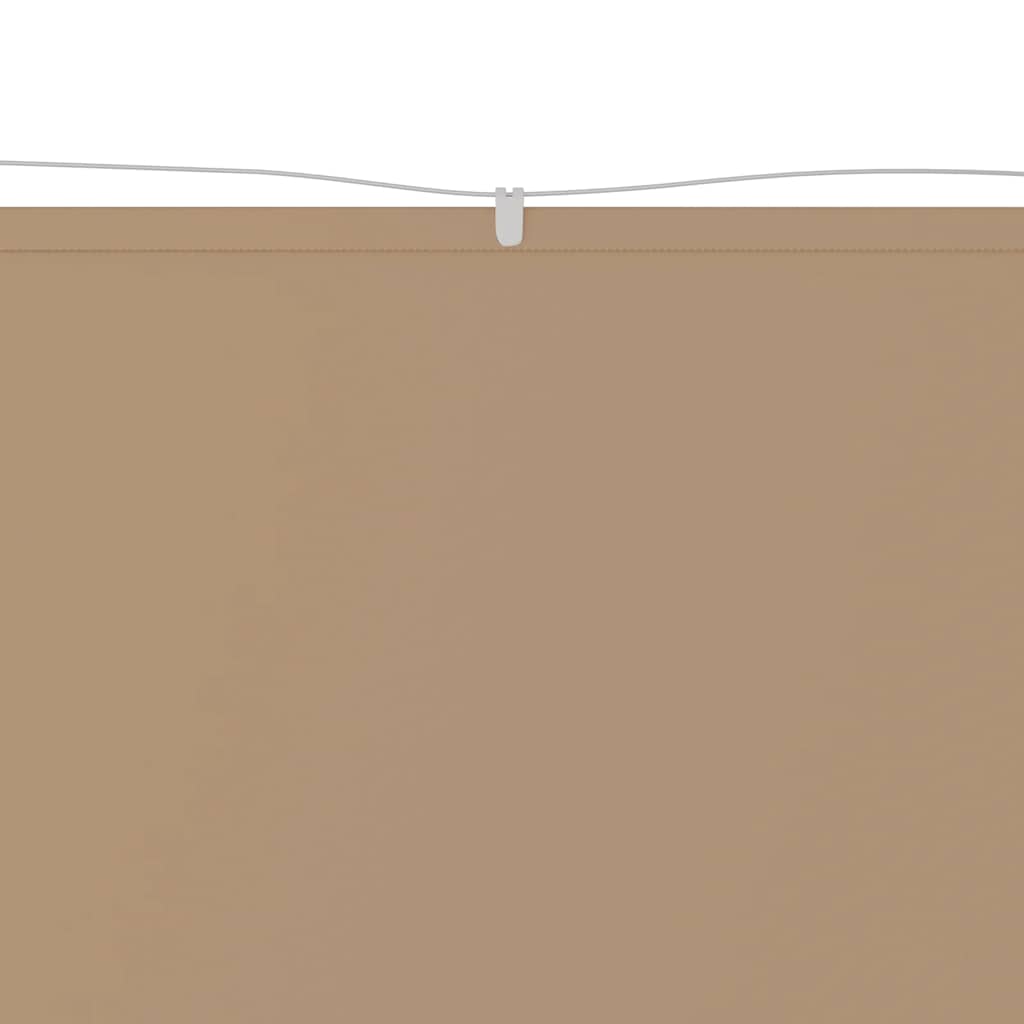 Senkrechtmarkise Taupe 180x1200 cm Oxford-Gewebe