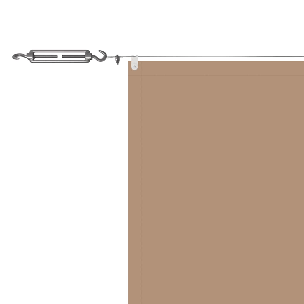 Senkrechtmarkise Taupe 180x1200 cm Oxford-Gewebe
