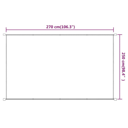 Senkrechtmarkise Blau 250x270 cm Oxford-Gewebe