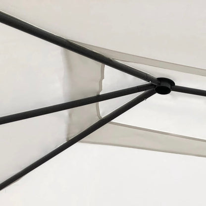 Pavillon mit Pfostenverkleidung 2,98x5,3x2,59 m Creme 160 g/m²