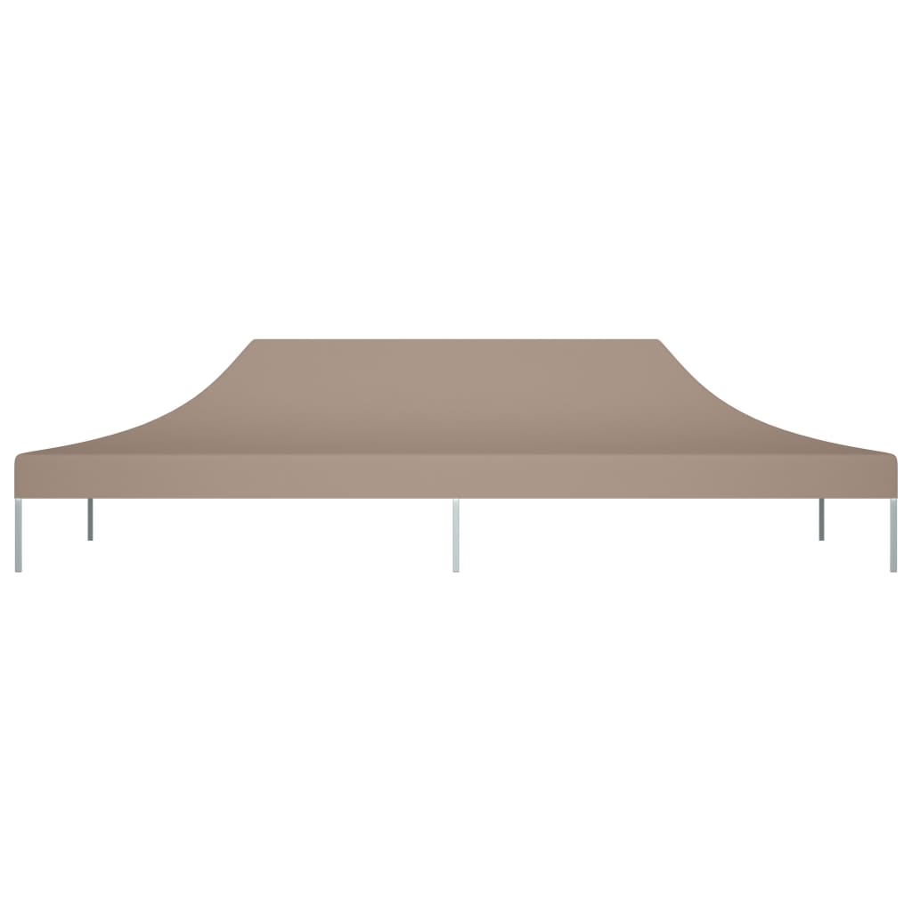 Partyzelt-Dach 6x3 m Taupe 270 g/m²