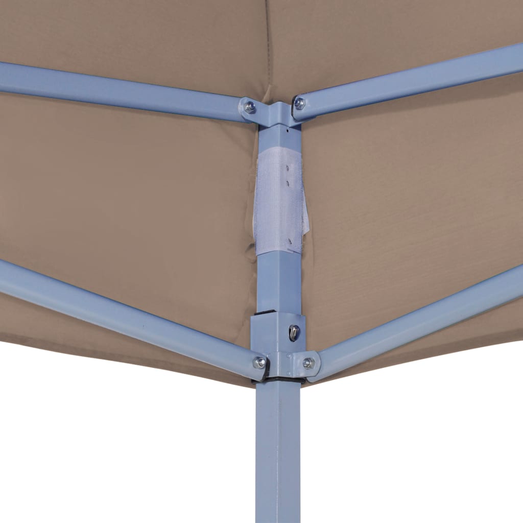 Partyzelt-Dach 6x3 m Taupe 270 g/m²