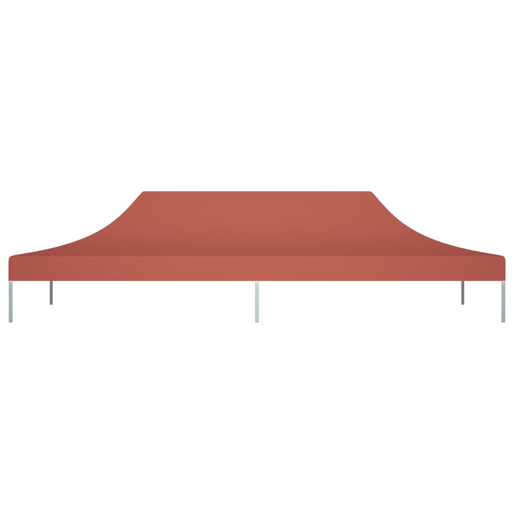 Partyzelt-Dach 6x3 m Terrakotta-Rot 270 g/m²