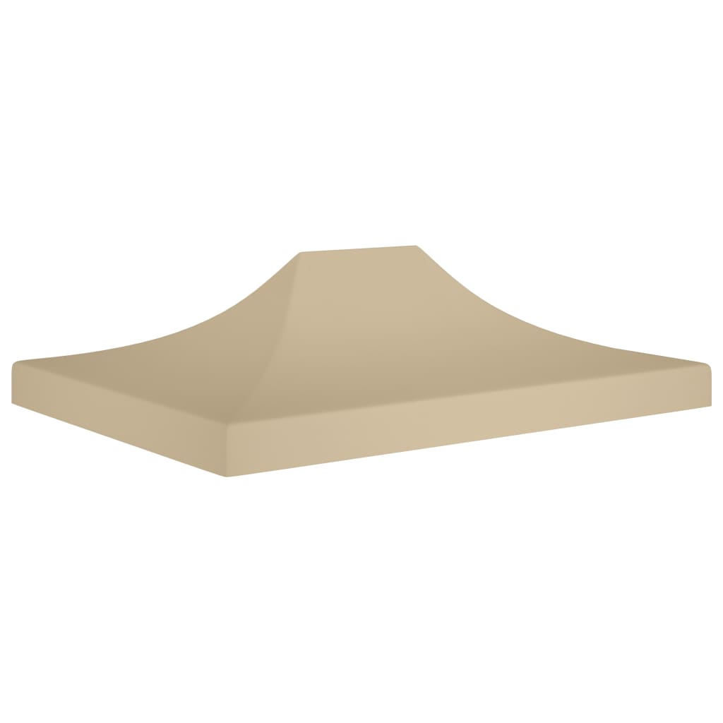 Partyzelt-Dach 4,5x3 m Beige 270 g/m²