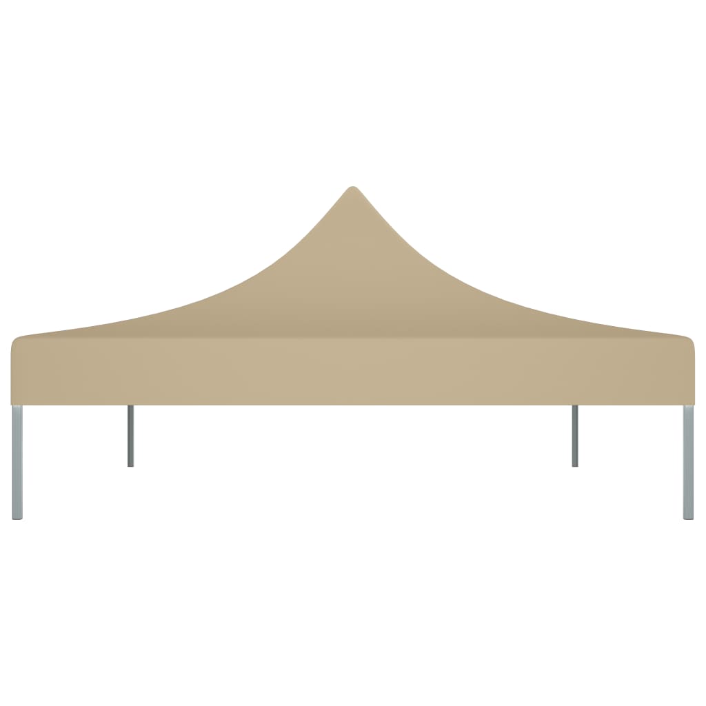 Partyzelt-Dach 4,5x3 m Beige 270 g/m²