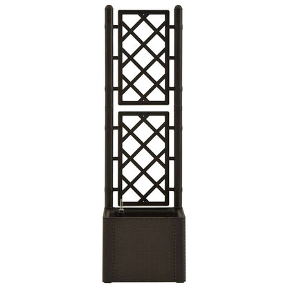 Garten-Hochbeet mit Spalier und Selbstbewässerungssystem Mokka