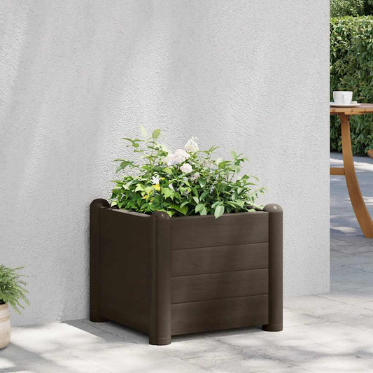 Garten-Hochbeet PP Mokka 43x43x35 cm