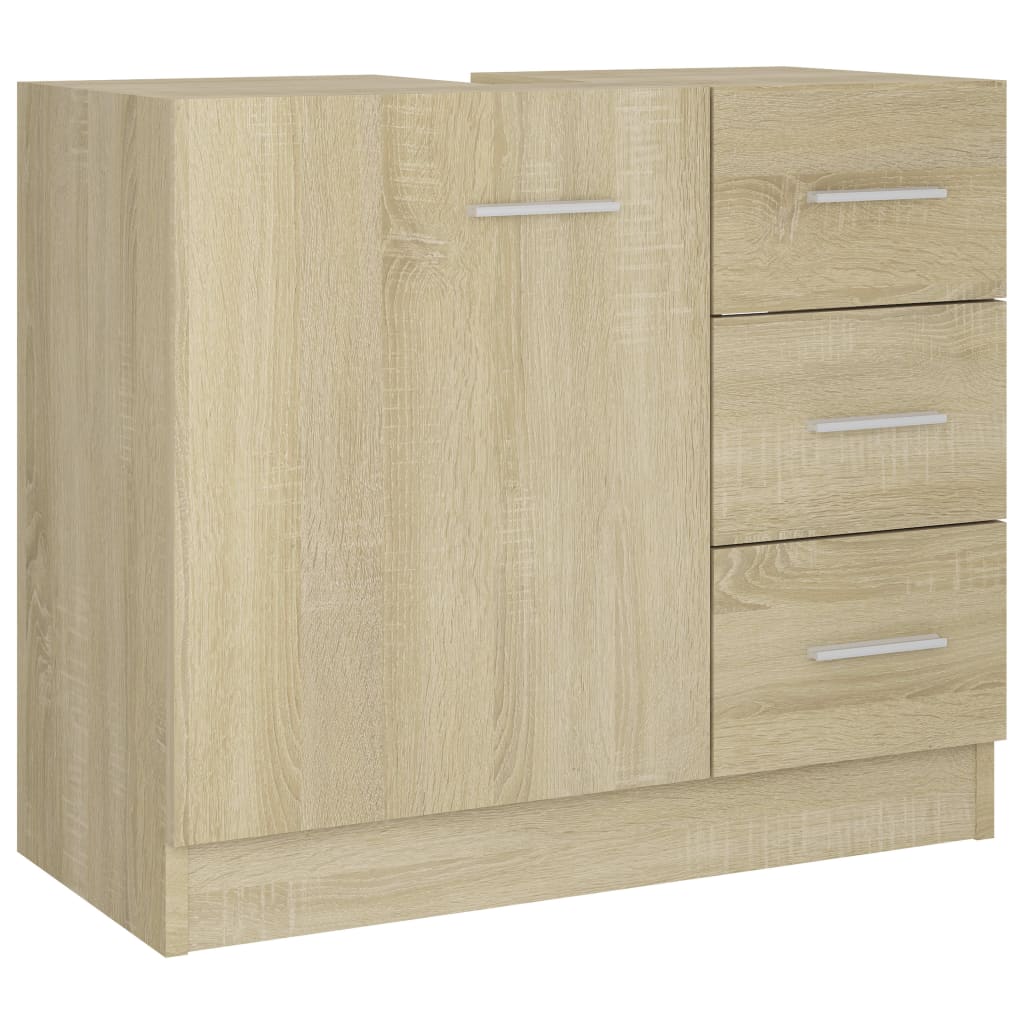Waschbeckenunterschrank Sonoma-Eiche 63x30x54 cm Holzwerkstoff