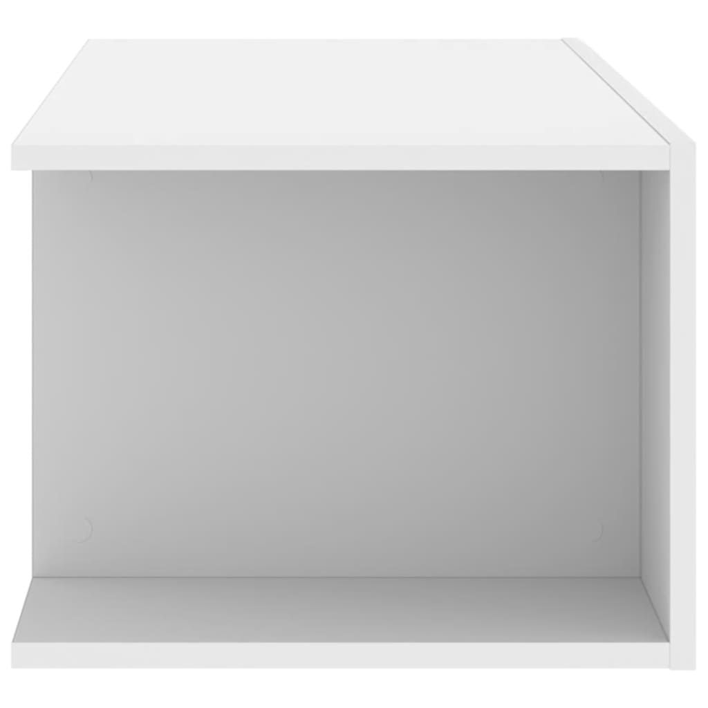 TV-Schrank mit LED-Leuchten Weiß 90x39x30 cm