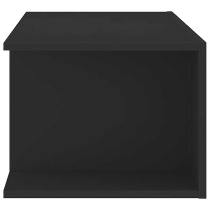 TV-Schrank mit LED-Leuchten Schwarz 90x39x30cm