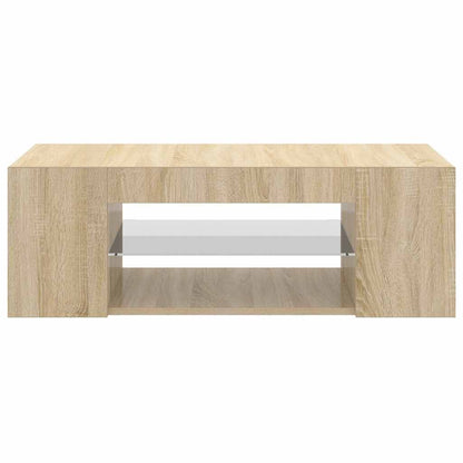 TV-Schrank mit LED-Leuchten Sonoma-Eiche 90x39x30cm