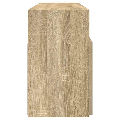 TV-Schrank mit LED-Leuchten Sonoma-Eiche 120x30x50 cm