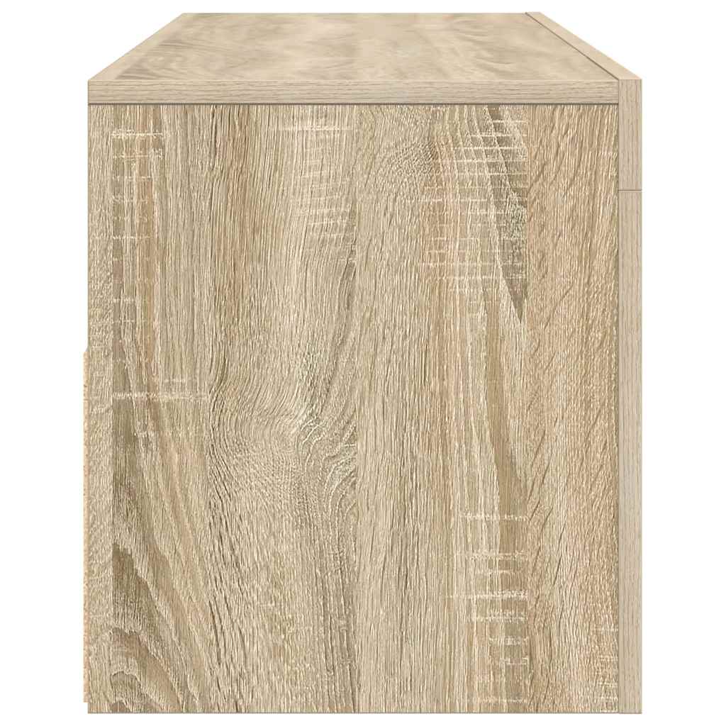 TV-Schrank mit LED-Leuchten Sonoma-Eiche 120x35x40 cm