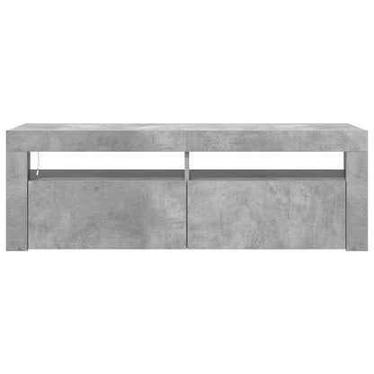 TV-Schrank mit LED-Beleuchtung Betongrau 120x35x40 cm