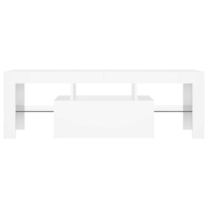 TV-Schrank mit LED-Leuchten Weiß 120x35x40 cm