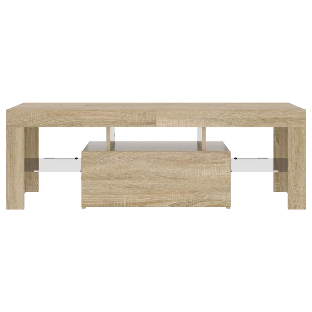 TV-Schrank mit LED-Leuchten Sonoma-Eiche 120x35x40 cm