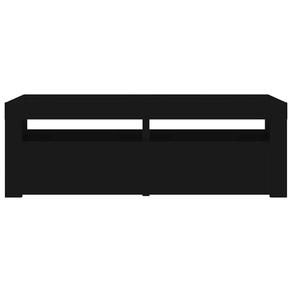 TV-Schrank mit LED-Leuchten Schwarz 120x35x40 cm
