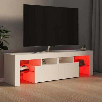 TV-Schrank mit LED-Beleuchtung Weiß 140x36,5x40 cm