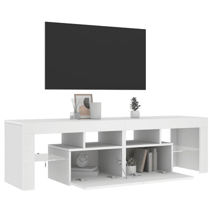 TV-Schrank mit LED-Beleuchtung Weiß 140x36,5x40 cm