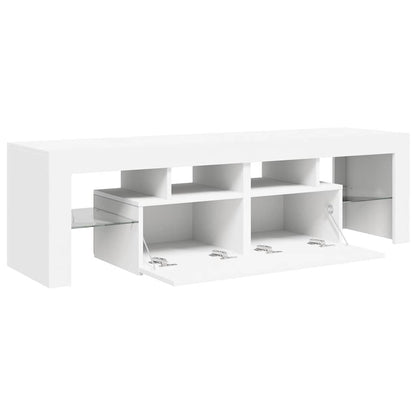 TV-Schrank mit LED-Beleuchtung Weiß 140x36,5x40 cm