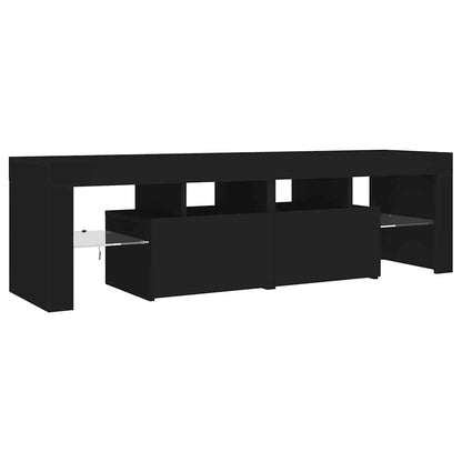 TV-Schrank mit LED-Beleuchtung Schwarz 140x36,5x40 cm