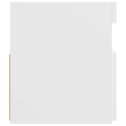 TV-Schrank mit LED-Leuchten Weiß 120x35x40 cm