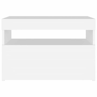 TV-Schrank mit LED-Leuchten Weiß 60x35x40 cm