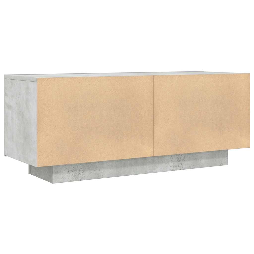 TV-Schrank Betongrau 100x35x40 cm Holzwerkstoff