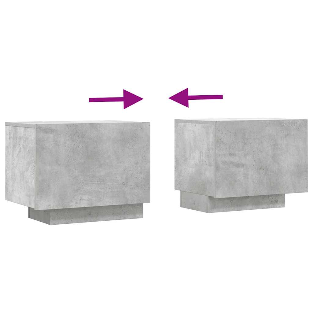 TV-Schrank Betongrau 100x35x40 cm Holzwerkstoff