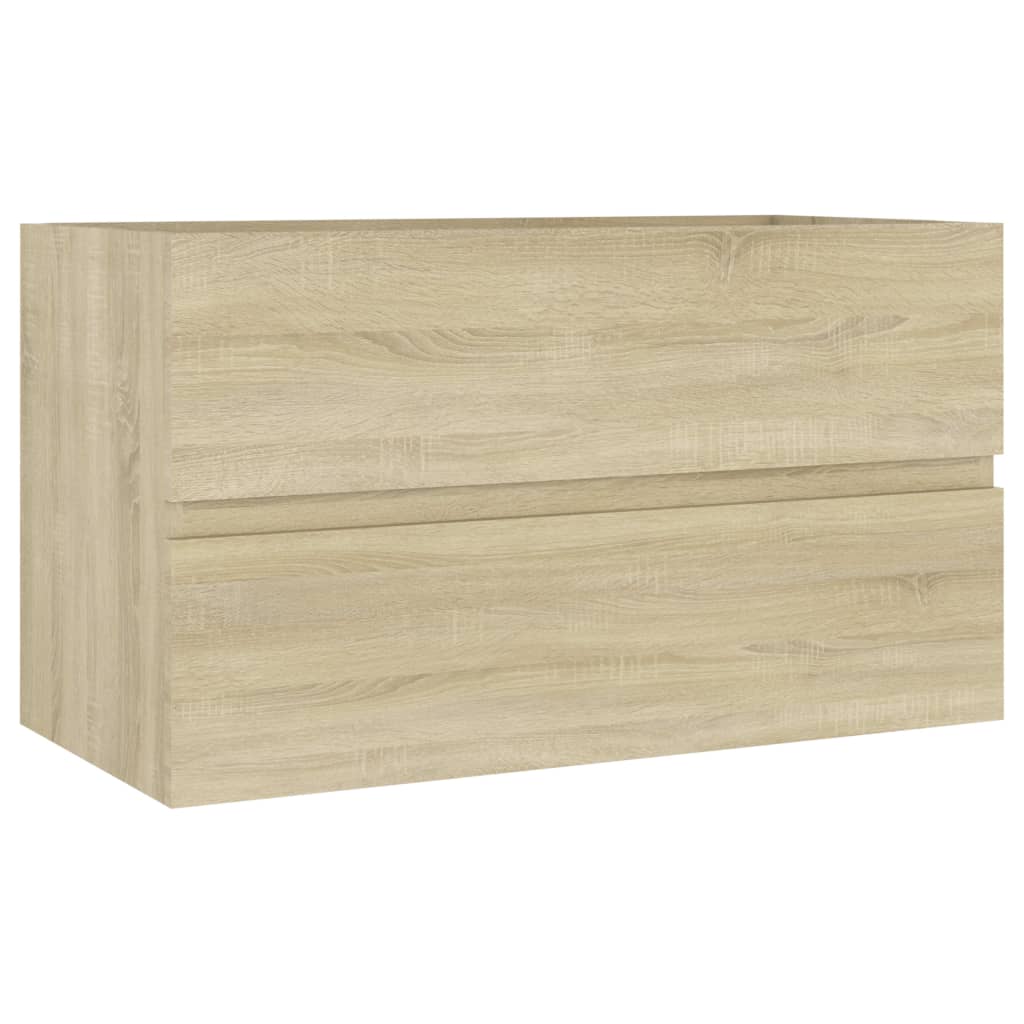 Waschbeckenunterschrank Sonoma-Eiche 80x38,5x45cm Holzwerkstoff