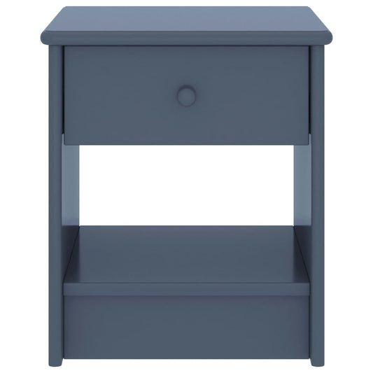 Nachttisch Hellgrau 35x30x40 cm Kiefer Massivholz