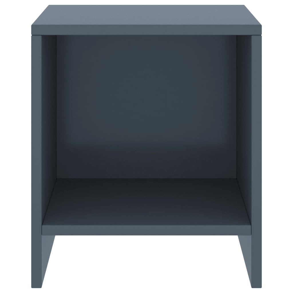 Nachttisch Hellgrau 35x30x40 cm Kiefer Massivholz