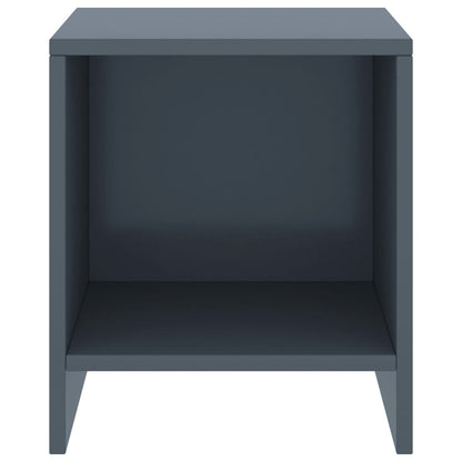 Nachttisch Hellgrau 35x30x40 cm Kiefer Massivholz