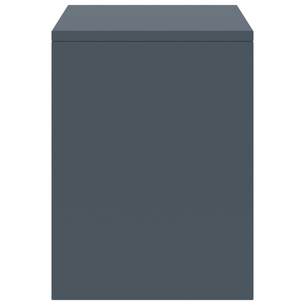 Nachttisch Hellgrau 35x30x40 cm Kiefer Massivholz