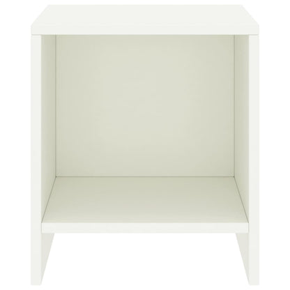 Nachttische 2 Stk. Weiß 35x30x40 cm Kiefer Massivholz