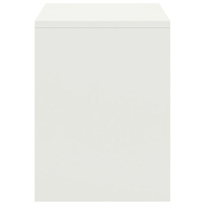 Nachttische 2 Stk. Weiß 35x30x40 cm Kiefer Massivholz