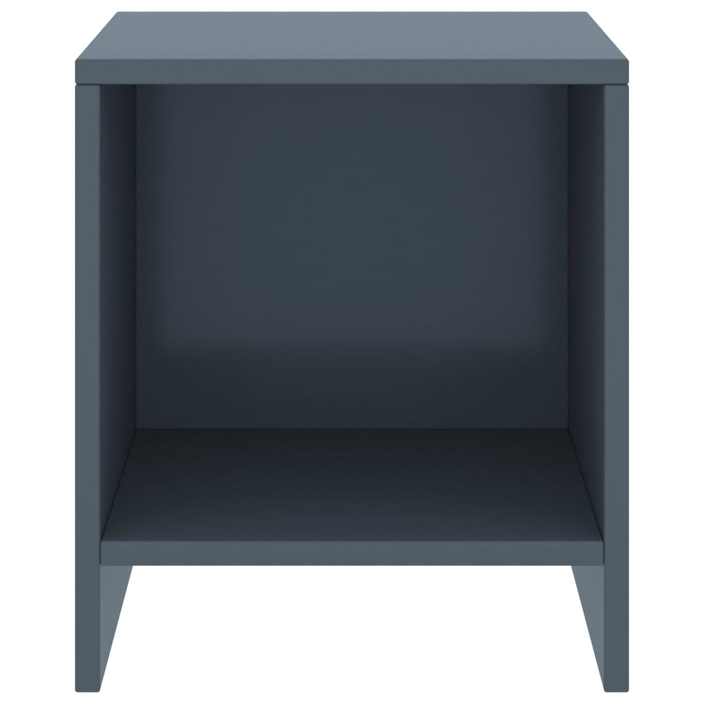 Nachttische 2 Stk. Hellgrau 35x30x40 cm Kiefer Massivholz