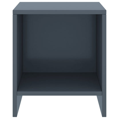 Nachttische 2 Stk. Hellgrau 35x30x40 cm Kiefer Massivholz